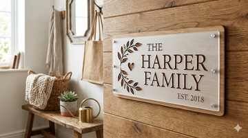Custom Name Plates – MDF & Acrylic Laser Cut Designs